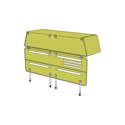 Stropní taška zelená