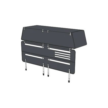 Stropní taška šedá