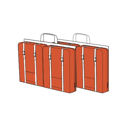 Okenní tašky oranžové