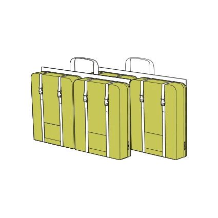 Okenní tašky zelené