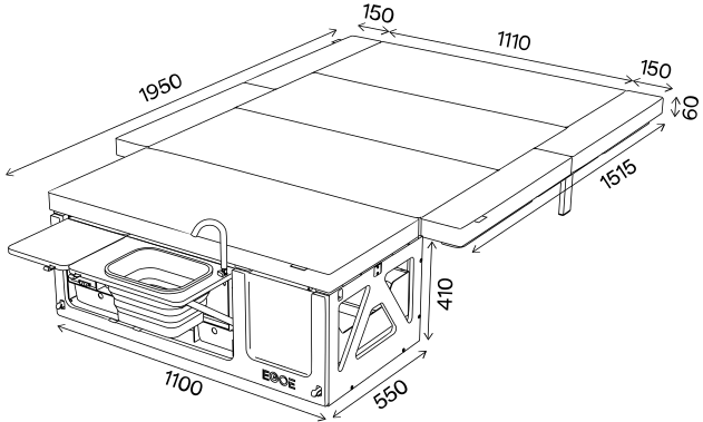 Technický nákres produktu